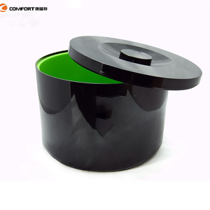 Factory Big Round Shape Double Layers Wall Galvanized Silver Plated champagne Beer Wine <strong>Plastic</strong> Ice Bucket - Product Image 6