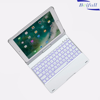 Keyboard Nirkabel Universal 360 Derajat Berputar dengan Lampu, untuk Laptop dan Tablet, Buatan China