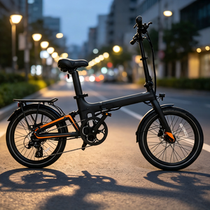 จักรยานไฟฟ้าพับได้รุ่น Custom Fleet Version-Urban ขนาด 20 นิ้ว ทำจากคาร์บอนไฟเบอร์ พร้อมมอเตอร์ฮับหลัง 7 สปีด ลิเธียม 250 วัตต์ แบบไร้แปรงถ่าน 36 โวลต์ - Product Image 1