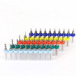 0.1-5mm chân thẳng cacbua vonfram xoắn tay pvb Xoắn rắn Micro Router cho bảng mạch in CNC khoan Bit Kit - Product Image 1