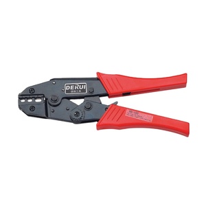 Tools HS-103 9 Inch Ratchet Crimping Pliers for <b>Wire</b> Terminal with Front Entry High Carbon Steel Industrial Grade - Product Image 1
