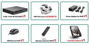XMEYE ระบบกล้องวงจรปิดแบบพาโนรามา8CH 8MP 5MP 4MP, peye ชุด IP 5MP4CH POE - Product Image 4