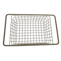 Panier égouttoir simple en fer peint par pulvérisation pour évier de cuisine, support de drainage pour fruits et légumes, égouttoir de rangement pour vaisselle en métal