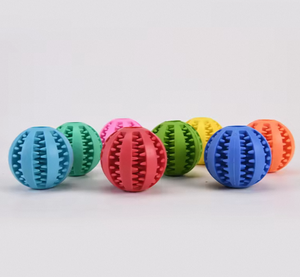 Fabrika özel BPA içermeyen çevre dostu plastik sert dayanıklı interaktif Pet köpek çiğnemek top oyuncak agresif Chewers için - Product Image 4