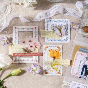 Bloc de notas con marco para plantas, 30 unidades por paquete, flores al florecer de nuevo, serie, diario, Material, Base, 6 modelos - Product Image 5