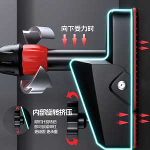 Parallel Bars Indoor Exercise Equipment Steel Portable Home Gym Fitness Gear For Door Frame Use - Product Image 2