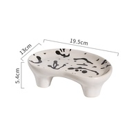 Gobelet en céramique rétro peint à la main imprimé léopard zèbre pétri à la main plat de crème glacée Dessert en forme spéciale assiette personnalisée