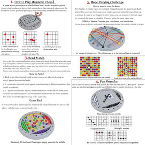 Jeu <span class=keywords><strong>de</strong></span> <span class=keywords><strong>société</strong></span> magnétique 4-en-1 pour enfants : échecs, débordsements <span class=keywords><strong>de</strong></span> cordes, Go et élimination <span class=keywords><strong>de</strong></span> perles arc-en-ciel – <span class=keywords><strong>Jeux</strong></span> classiques et jouets - Product Image 5
