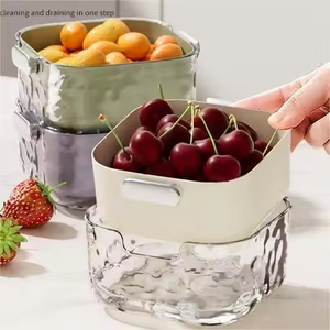 Double-Layer High Quality <b>Vegetable</b> <b>Chopper</b> Kitchen Sink Strainer Stainless Steel Blade Reusable Eco-Friendly Fruit <b>Vegetable</b> - Product Image 4