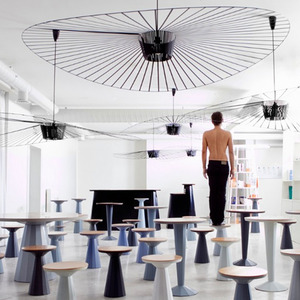 Lustre Nordique <span class=keywords><strong>Vertigo</strong></span> en Paille, Art Tissé Français pour Restaurants, Salons, Chambres à Coucher – Luminaires Tendance de Designer - Product Image 3