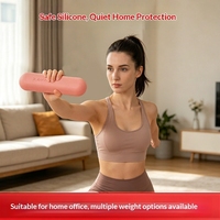 Barre d'haltères en silicone et acier inoxydable Vinique Fitness de qualité supérieure pour la salle de sport à domicile, équipement de fitness, poids doux antidérapants pour la main, yoga
