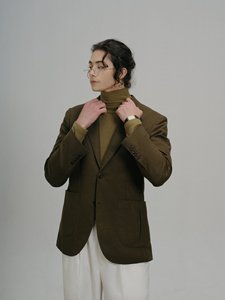 Veste de costume en absinthe de style classique, vêtements pour hommes, lin de haute qualité pour l'été, services ODM, fabriqué au Vietnam - Product Image 3