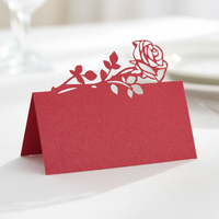 Cartes 3D en papier artistique écologique pour mariages modernes et fête des mères, avec découpe laser, impression et taille personnalisées