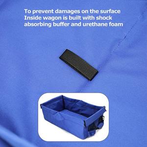 STARRYHEART Camping <b>Cart</b> Trolley <b>Foldable</b> Outdoor Four Wheel Camp Trolley with Lid Camping Equipment Trolley - Product Image 2