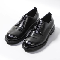 Zapatos Derby de Cuero Vacuno Genuino con Plantilla Amortiguadora e Inserto de Malla Transpirable, Zapatos Casuales para Hombre, Zapatos de Oficina