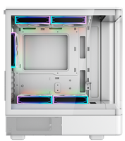 Monitor de Temperatura para PC con Pantalla LCD, Pantalla Digital, 360 mm GPU, Refrigeración por Agua de 240 mm, Torre de Computadora para Juegos Micro ATX Panorámica