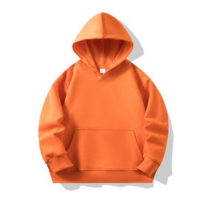 Sudaderas con capucha de gran tamaño de algodón grueso en blanco liso de alta calidad sin cuerda Unisex logotipo personalizado sudaderas con capucha de talla grande para hombre - Product Image 3