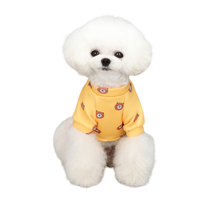 Vêtements chauds petit chien chat chien vêtements fournitures <span class=keywords><strong>en</strong></span> gros luxe animal de compagnie nouveau dessin animé mignon impression et <span class=keywords><strong>velours</strong></span> vêtements d'hiver Floral - Product Image 2