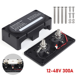Cnspeed Barra Colectora de Alta Resistencia M10 con Terminales de Perno 300A 12-48V con Indicador LED y Portafusibles - Product Image 4