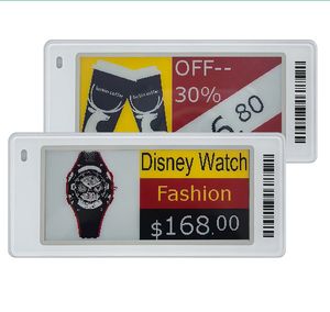 Étiquettes de prix électroniques E-Ink de 2,9 pouces, 4 couleurs, solution de vente au détail cloud Bluetooth, étiquettes de rayon électroniques ESL, étiquettes de prix numériques intelligentes - Product Image 1