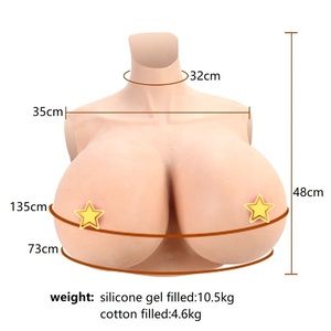 Pechos enormes, Copa Z, formas de pecho de silicona, relleno de algodón para travestis, Drag Queen, pechera Artificial de calidad transgénero - Product Image 5