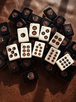 Fichas de Mahjong Acrílicas de 3 Capas con Temática de Halloween, 36 mm (1.42"x0.98"x0.53") con Jokers, Vientos y Dragones, Juego Personalizado OEM