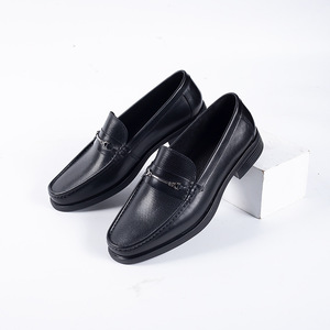 Mocasines de Cuero Genuino para Hombre, Punta Cuadrada, Suela de Goma Transpirable, Zapatos Casuales de Verano - Product Image 4