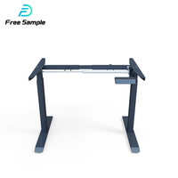 Rehausseurs de bureau assis-debout Yz White, bureau debout à double moteur, bureau d'ordinateur réglable en hauteur