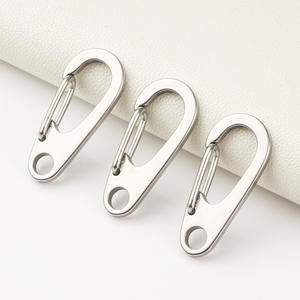 คาราไบเนอร์ขนาดเล็ก21มม. ทำจากสแตนเลสตะขอสปริงเล็กพวงกุญแจคาราไบเนอร์ขนาดเล็กสำหรับพาราคอร์ด - Product Image 4