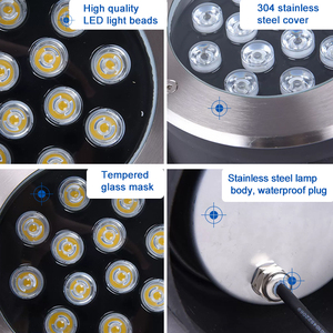 Ip68 <span class=keywords><strong>Acier</strong></span> Inoxydable Encastré Au Sol Pont Spot Inground Led Jardin Lumière Souterraine Pour <span class=keywords><strong>Piscine</strong></span> - Product Image 2