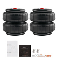 MaXpeedingrods Factory – Lot de 2 sacs de suspension pneumatique standard 2500 lb 1/2" NPT à port unique, robustes et universels