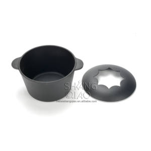 Herramienta para queso Revestimiento de esmalte negro mate <span class=keywords><strong>Olla</strong></span> para <span class=keywords><strong>fondue</strong></span> de queso de <span class=keywords><strong>hierro</strong></span> fundido - Product Image 5