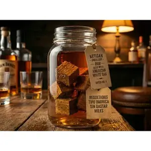 Cubos de Madera de Roble Ecológicos para Ahumar Cócteles, >10cm, The Barrel House LCDB - Product Image 6