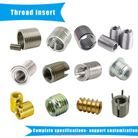 Stainless Steel 304 Metric Wire Helical Thread Inserts M6 Free Running ISO9001 Certified Fasteners and Screw Inserts