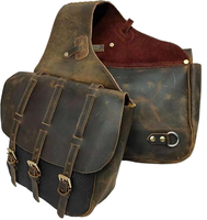 Premium PU- und Echtleder-Reitgurte mit Anpassbaren Taschen Doppelte Satteltasche mit Individuellem Logo