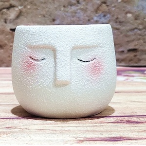 กระถางดอกไม้เซรามิกสไตล์บ้านไร่รักษ์โลก สำหรับบ้าน สำนักงาน ทันสมัย พร้อมรูระบายน้ำ เหมาะสำหรับปลูกไม้อวบน้ำ รูปทรงไอศกรีม - Product Image 6