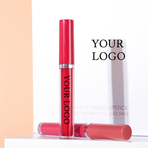 Sans cruauté végétalien <span class=keywords><strong>marque</strong></span> personnalisé <span class=keywords><strong>maquillage</strong></span> rouge à lèvres ensemble logo mat imperméable rouge femmes mat liquide rouge à lèvres - Product Image 4