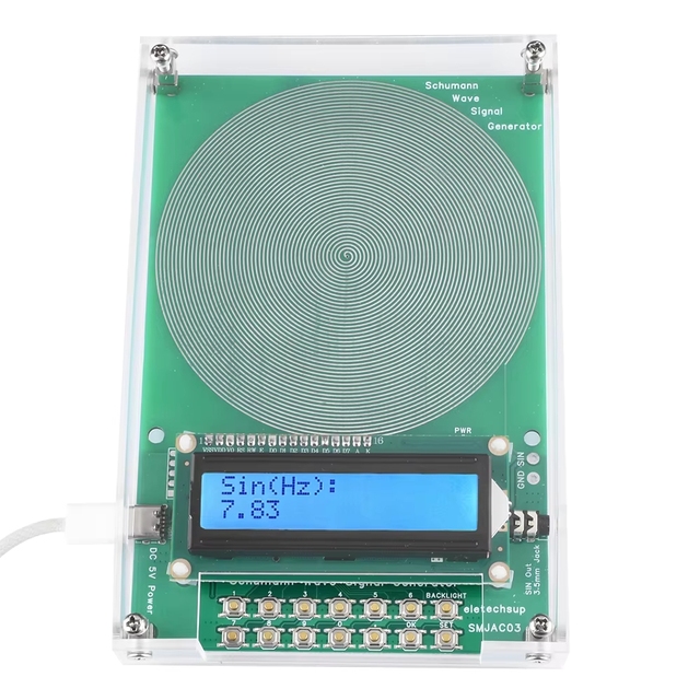 BSSY)7.83Hz Schumann Waves Resonance Generator Ultralow Frequency Pulse Audio Resonator Type-C Interface 0.01~100000 Adjustable