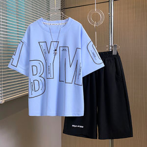BCA Enfants Vêtements De Luxe Ensemble Enfant <span class=keywords><strong>Garon</strong></span> Lettre Imprimer Mode T-Shirt avec Logo Imprimé Couleur Unie Style Décontracté Prix - Product Image 3