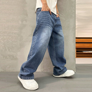 Pantalones Vaqueros Ligeros de Estilo Casual para Hombre, Corte Recto y Holgado, Cómodos, Pantalones Anchos para Hombre, Nueva Llegada - Product Image 6