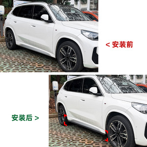 Bmw X1 Ix1 U11 M Sport 2023 Side Skirts Piano Black Carbon Fiber Texture Abs Material Glue Or Screw Installation - Product Image 4