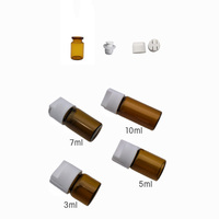 Flacon séparé 2-en-1 pour poudre aqueuse 3 ml, flacon à double compartiment pour séparation sec/humide pour essence 5 ml, hexapeptide polypeptidique 7 ml