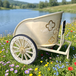 New Design Two Wheel Handmade Mini Carriage For Wedding Sightseeing Fashion Decoration - Product Image 1
