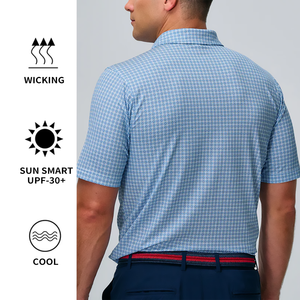 Мужские поло с индивидуальным логотипом, высококачественные повседневные сублимационные спортивные футболки для гольфа - Product Image 2