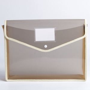 Good Quality A4 Snap Closure and Pocket <b>Folder</b> Waterproof Transparent Envelope Expanding <b>Plastic</b> File <b>Folders</b> - Product Image 4