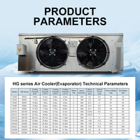 Enfriador de Aire Evaporativo Eléctrico de Doble Ventilador de Alta Eficiencia de Acero Inoxidable para Cámaras Frigoríficas y Cuartos de Congelación