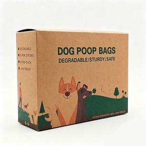 (15 sacs/rouleau) Sacs à déjections pour chiens et chats, sacs à déchets pour animaux de compagnie, couleur unie, biodégradables, épais, sacs de collecte de déjections pour animaux - Product Image 4