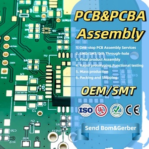 Assemblage de circuits imprimés multicouches (PCBA) de haute qualité pour le contrôle industriel électronique de Shenzhen, matériau de base FR-4, certifié ISO9001, surface de montage - Product Image 1