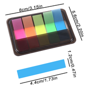 Livraison gratuite Ventes Fluorescence Sticky Notes Colorées Signets auto-adhésifs pour étudier l'histoire