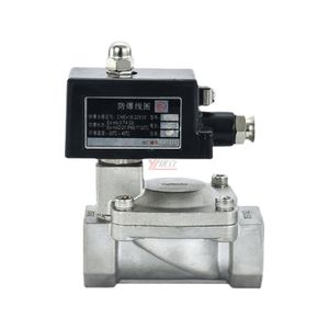 YOULI SLP нержавеющая сталь 304 316 двухстороннее npt bsp AC220V DC24V водяной масляный газ прямая резьба пилотные электромагнитные клапаны - Product Image 6